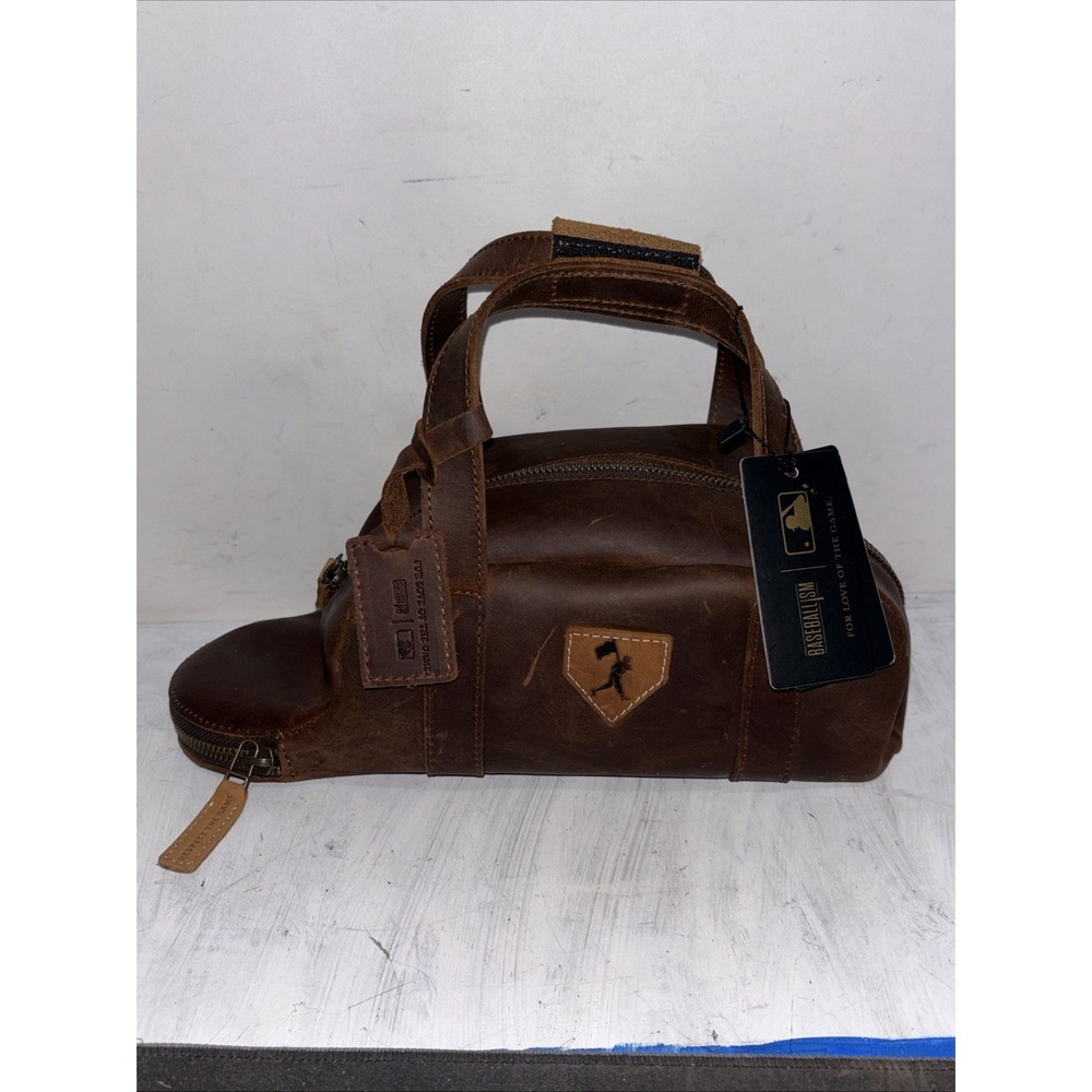 Baseballism Glove Leather Toiletry Bat Bag - MLB New With Imperfections